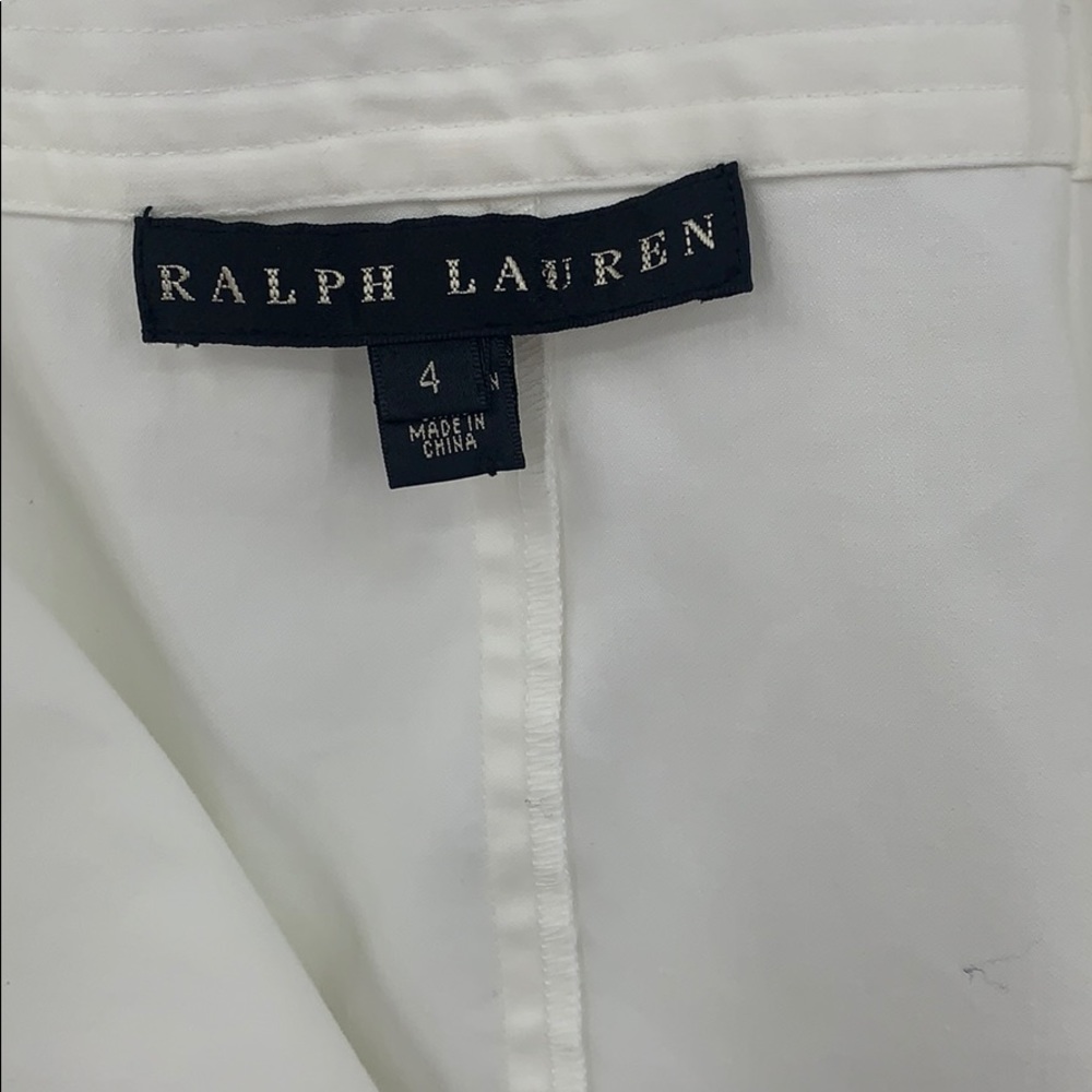 RALPH LAUREN BLACK LABEL Womens 4 zipper ivory pencil skirt - Picture 4 of 7